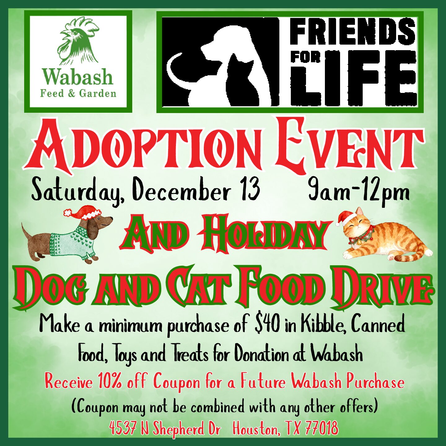 FFL Adoption, Food Drive